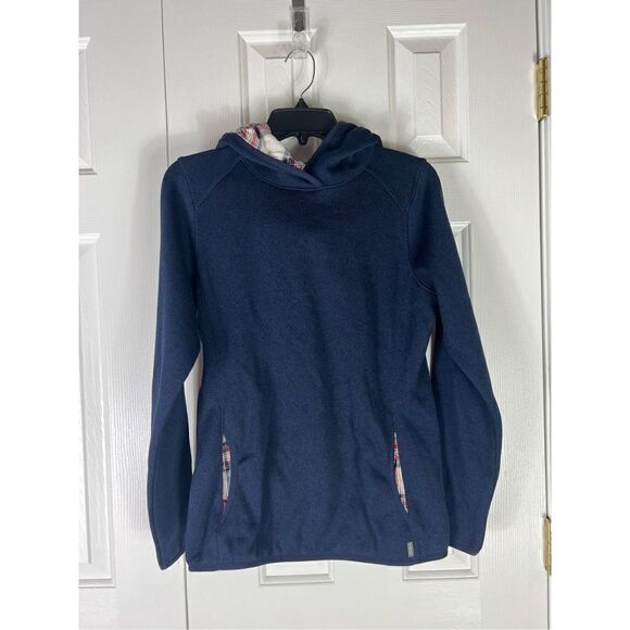 Eddie Bauer Womens Navy Hoodie Pullover Size Small - Picture 1 of 4